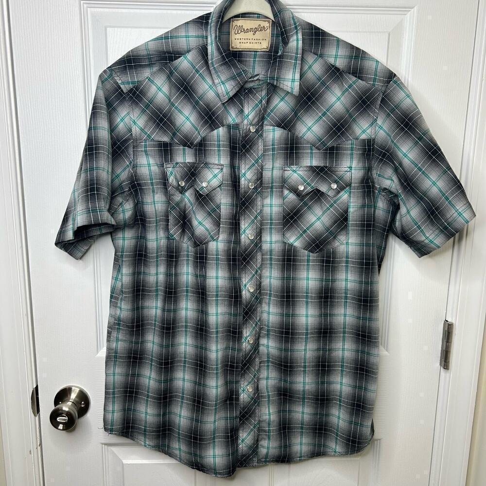 Wrangler Western Snap Shirt Size Large